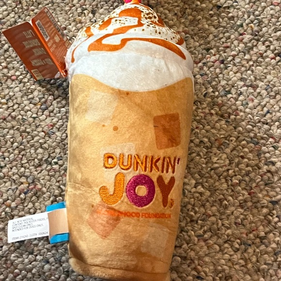 🎉 HP 🎉 🆕 Dunkin Donuts x Bark Dunkin Signature Latte Dog Toy - Picture 8 of 14